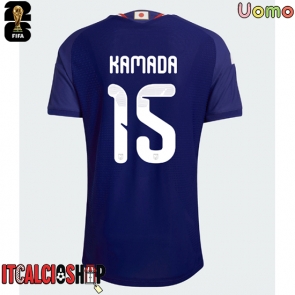 Giappone Daichi Kamada #15 Prima Maglia Mondiali 2026 Manica Corta